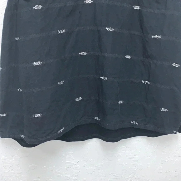 Eileen Fisher Round Split Neck Mixed Media Shell Top Size Large - Picture 4 of 7